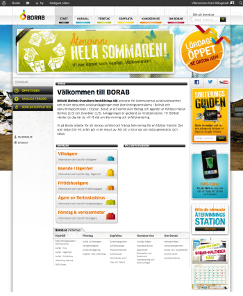 Startsida för borab.se